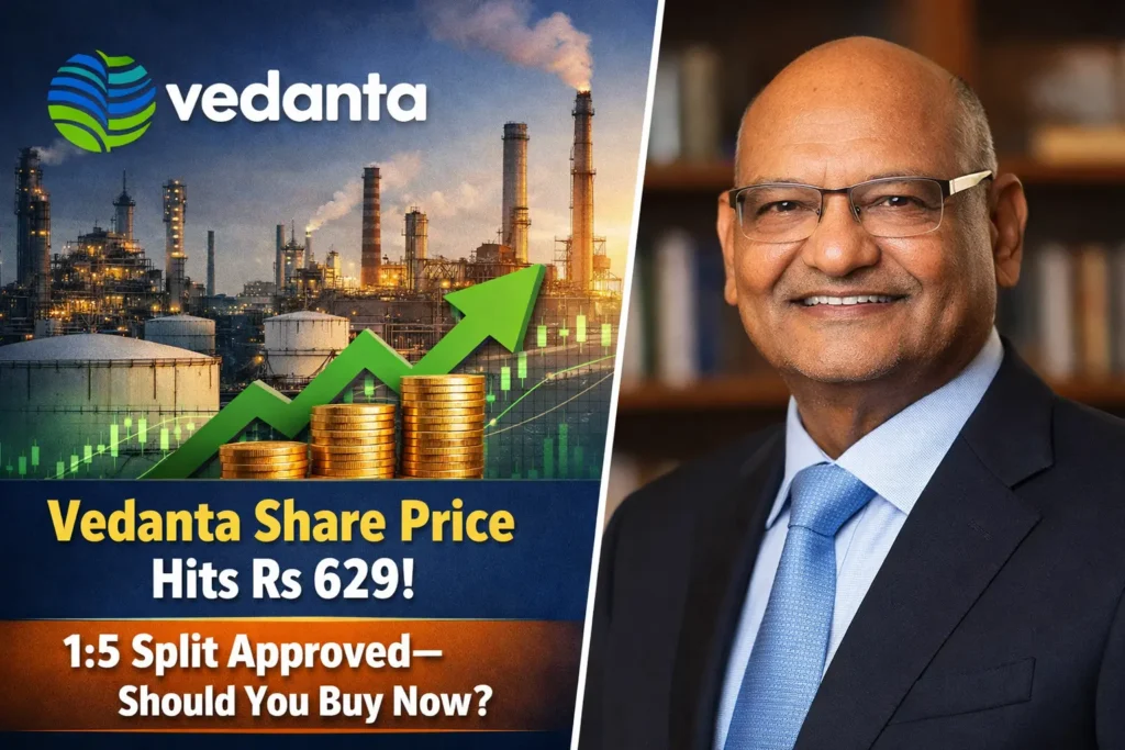 Vedanta Share Price Hits Rs 629! 15 Split Approved - Should You Buy Now