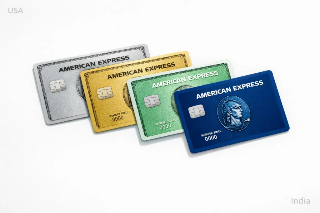 All American Express credit cards comparison guide USA India 2026 which is best