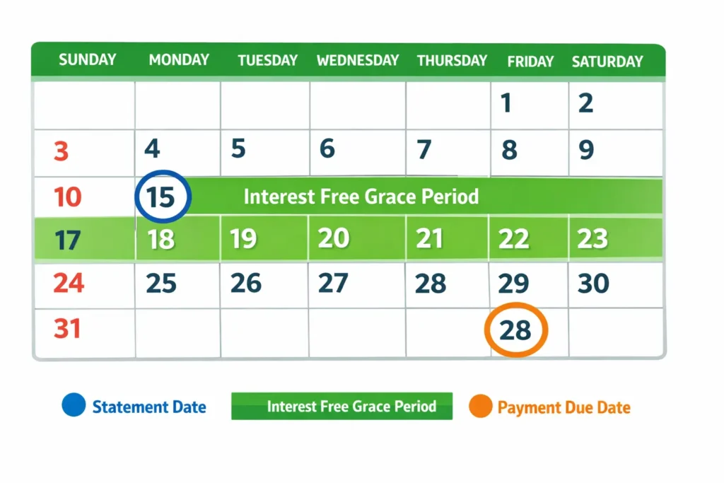 American Express grace period interest free billing cycle explained 2026